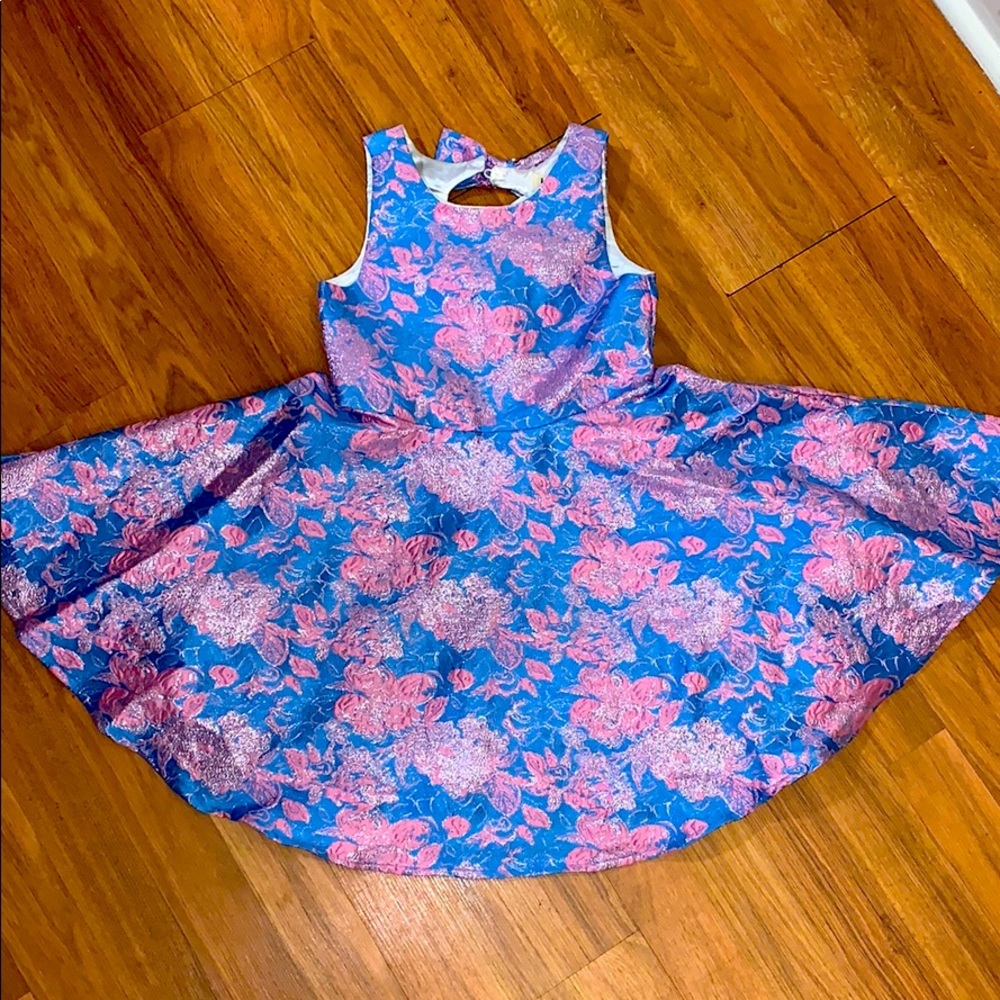 Girls pink and blue dress